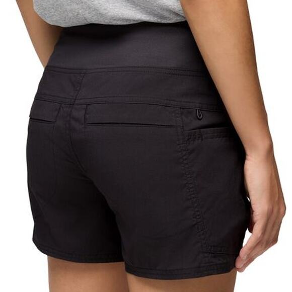 Prana Kanab Short Women's XS Charcoal 5" Inseam Pull On Knit Waistband Pockets - Picture 3 of 13